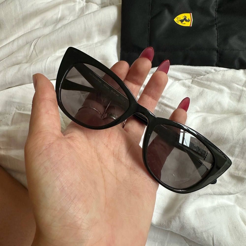 Gemma Styles Black Cat-Eye Sunglasses